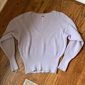 Free people purple sweater